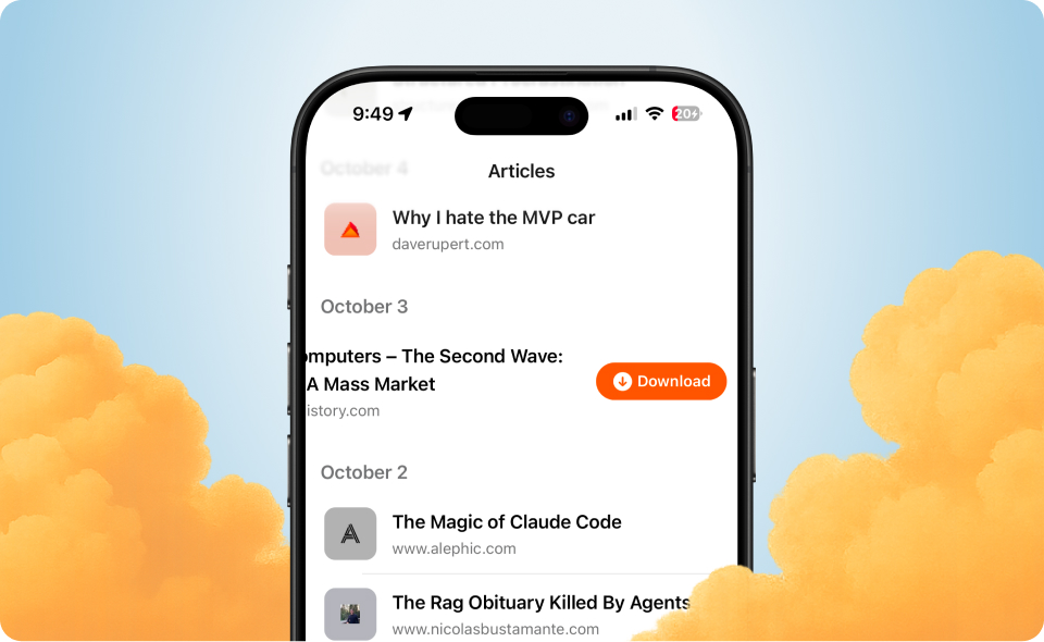 Offline-first iOS app improvements